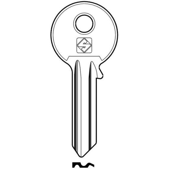 Silca CHIAVE OTTONE FF1 (G. VAC 0) F.F. FV57231 Silca