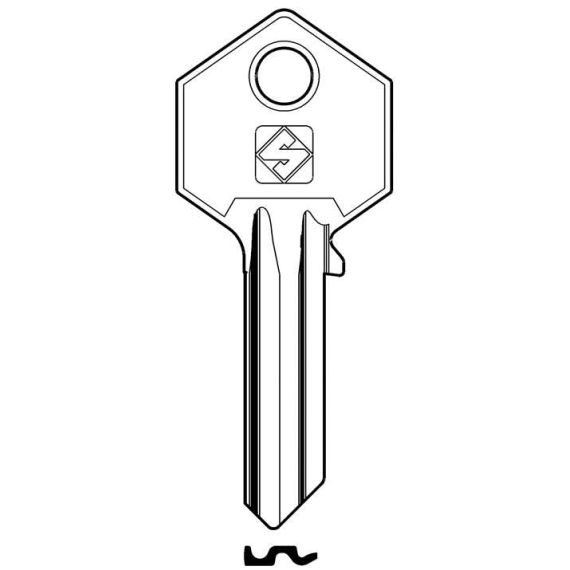 Silca CHIAVE OTTONE YA227 (G. VAC 0) YALE FV57276 Silca