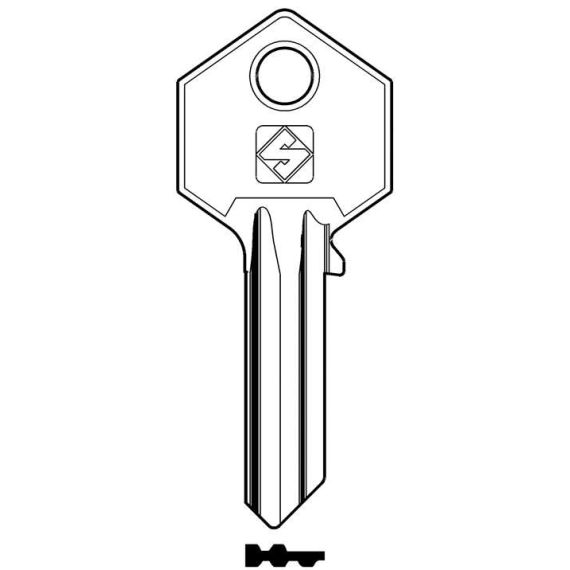 Silca CHIAVE OTTONE YA63 (G. VAE 0) YALE FV57278 Silca