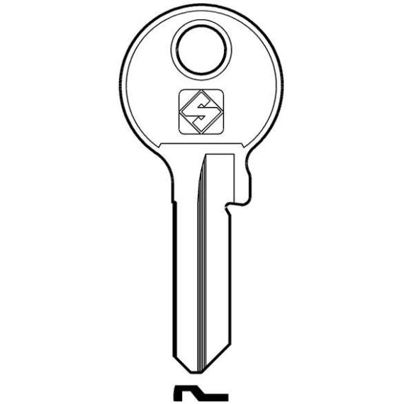 Silca CHIAVE ASC VI087 (G. VAC 2) VIRO FV6042 Silca