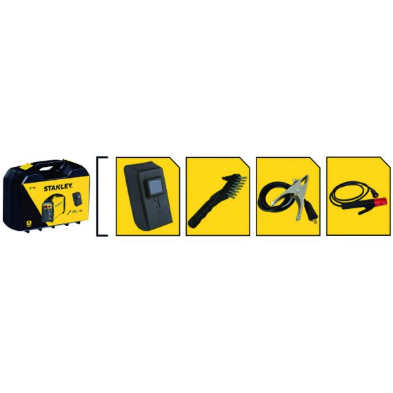 Stanley SALDATRICE AD INVERTER SIRIO 140  4,2 kW - 130 Amp  VALIGETTA+ACCESSORI FV52920 Stanley