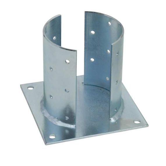 SUPPORTO PER TRAVI IN LEGNO TONDE Ø mm.120 piano mm. 180x180 FV29089 