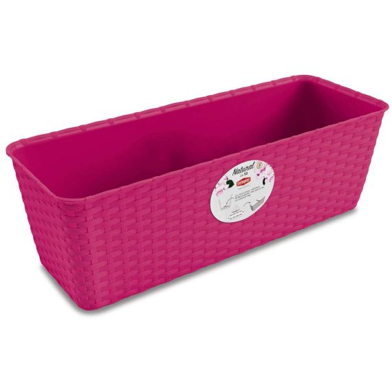 Stefanplast BALCONETTA NATURAL CON RISERVA cm. 50x18x16 h col. Moka FV33159 Stefanplast