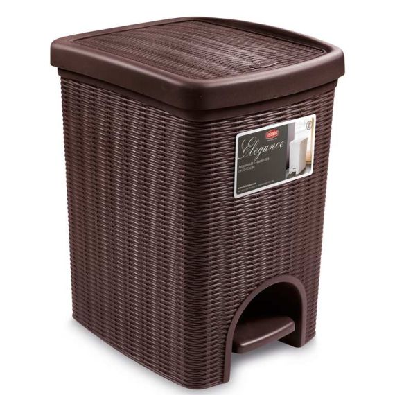 Stefanplast PATTUMIERA BAGNO ELEGANCE Lt.20 - cm. 31x27,5x39 h col. Moka FV38207 Stefanplast