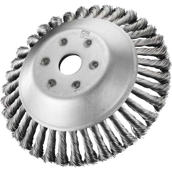 SPAZZOLA PER DECESPUGLIATORE EXTREME FILI ACCIAIO Ø mm. 200 FV52272 