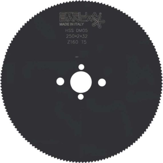 Stella Bianca DISCO HSS T5-PIENO/PROFILATO per taglio ferro Ø mm. 300 Spess. 2,5 mm. FV53371 Stella Bianca