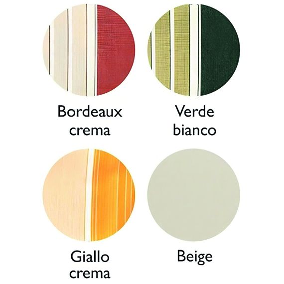 TENDA DA SOLE A CADUTA SENZA CASSONE cm. 300x250 col. Bordeaux/Crema FV56163 