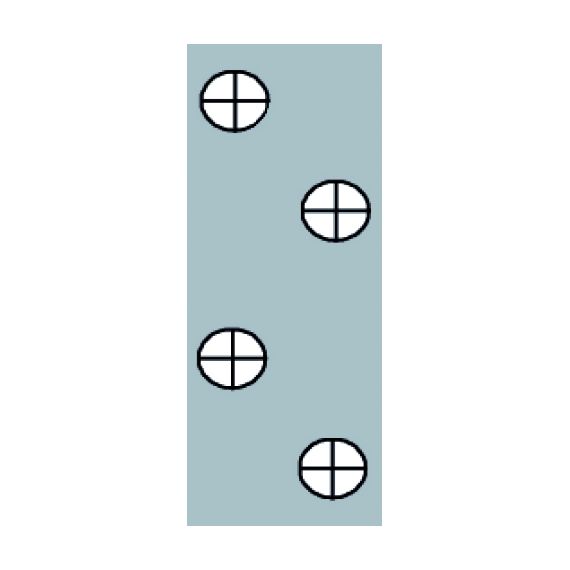 TELO PER PACCIAMATURA FORI SFALSATI Distanza fori cm. 40-40 H. cm. 120 Rotolo mtl.100 FV56388 