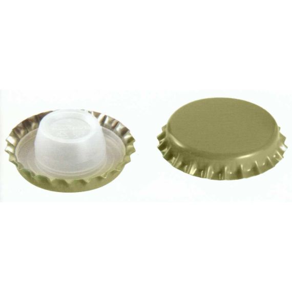 TAPPO A CORONA BIDUL ALTO Ø mm. 29 PZ.200 col.oro FV36656 