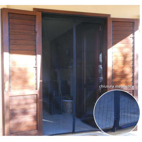 Tata Linda ZANZARIERA MAGNETICA cm. 120x240 col. Nero FV41204 Tata Linda