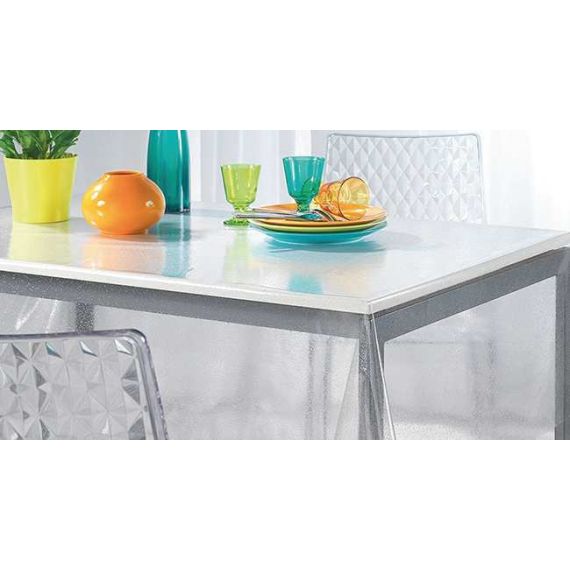 TOVAGLIATO IN PVC CRYSTAL TRASPARENTE 0,10  Rotolo cm.140 (H) x 50 mt (L) FV43091 