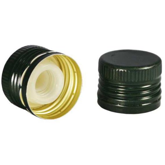TAPPO IN ALLUMINIO CON VERSATORE PER BOTTIGLIA OLIO mm. 31,5x24 - Pz. 5 FV52793 