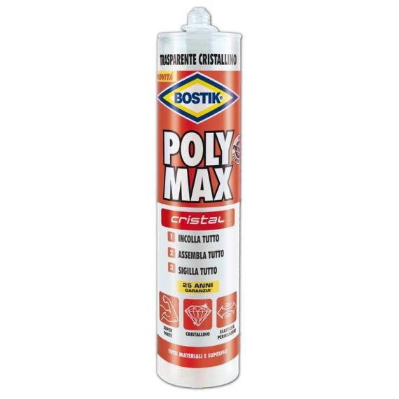 Uhu Bison COLLA BOSTIK POLY MAX CRISTAL  gr. 300 - Trasparente FV32981 Uhu Bison