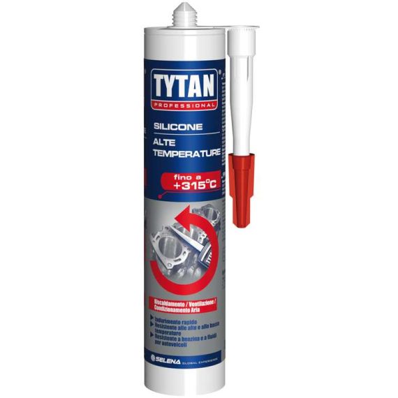 Tytan SILICONE ALTA TEMPERATURA  ml. 300 - Nero FV38585 Tytan