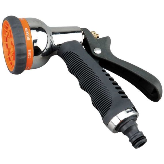 Utilia PISTOLA COMBINATA 8 GETTI IN METALLO CROMATO FV48442 Utilia