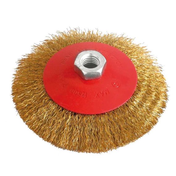 Utilia SPAZZOLA CIRCOLARE CONICA attacco M14 Ø mm. 125 FV33411 Utilia