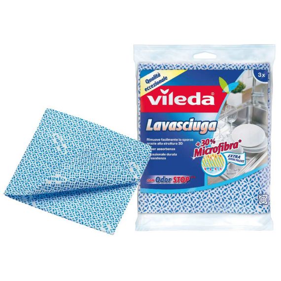 Vileda PANNO LAVASCIUGA 3 PZ. cm. 36x34 FV43200 Vileda