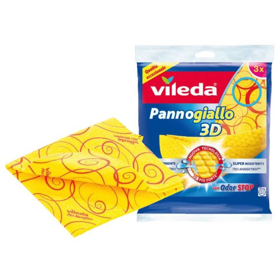 Vileda PANNO PAVIMENTI PANNOGIALLO PZ. 3 cm. 40x36 FV43201 Vileda