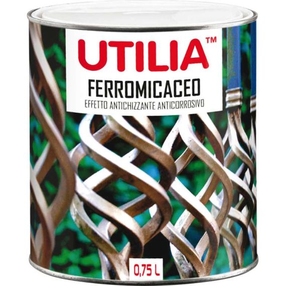 Utilia SMALTO SINTETICO FERROMICACEO ml. 750 Grigio chiaro FV44900 Utilia