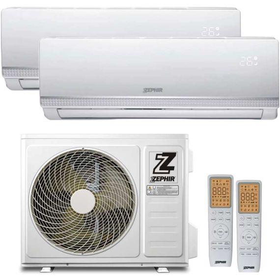 Zephir CLIMATIZZATORE DUAL 9000+12000 BTU WIFI + 2 TELECOMANDI FV55483 Zephir