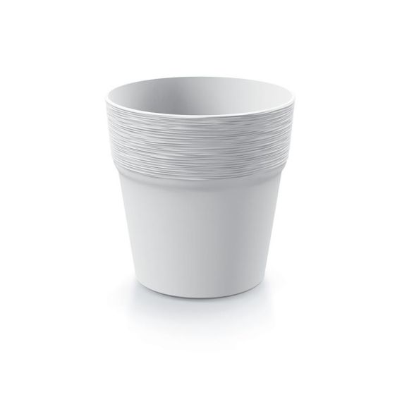 Flowerpot FURU white 14.5cm TI6437318 PROSPERPLAST