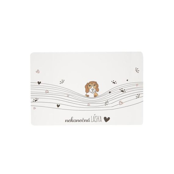Placemat ORION 43x28cm Endless love - dog TI6439657 ORION
