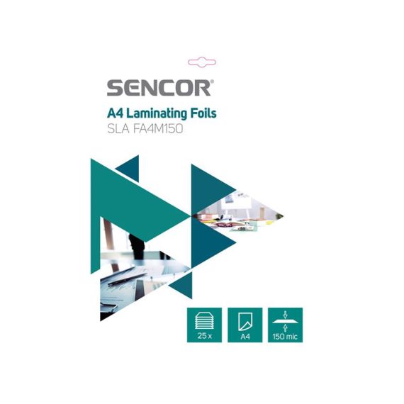 Laminating foil SENCOR SLA FA4M150 A4 150mic 25pcs TI8855240 SENCOR