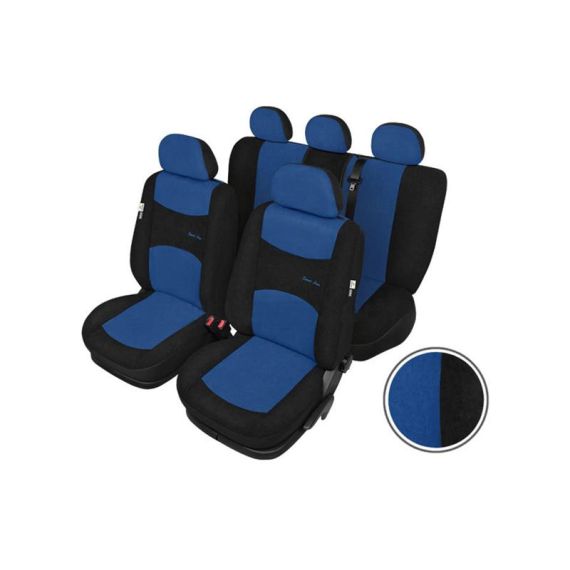 Car seat covers SIXTOL SPORT LINE + blue-black TI8854059 SIXTOL