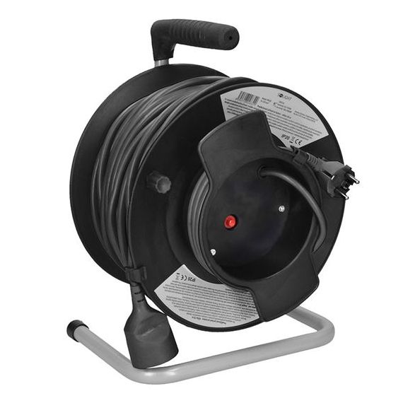 Extension cable on the drum - 1 socket 50m SOLIGHT PB12 TI8710355 SOLIGHT