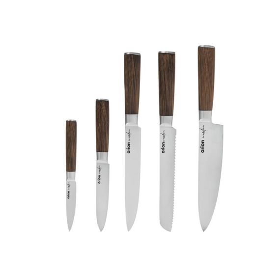 Set of kitchen knives ORION Wooden 5pcs TI6441095 ORION