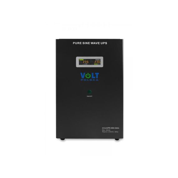Backup power supply VOLT Sinus UPS 500 12V 230V 500W + baterie 26Ah Black TI6443336 VOLT