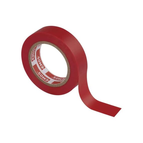 Insulation tape PVC 15/10m  red EMOS TI3050017 EMOS