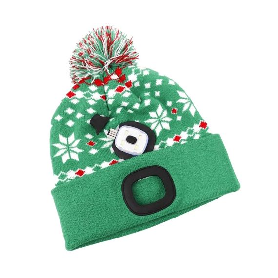 Cap with headlamp TES green rechargeable TI4170802 TES