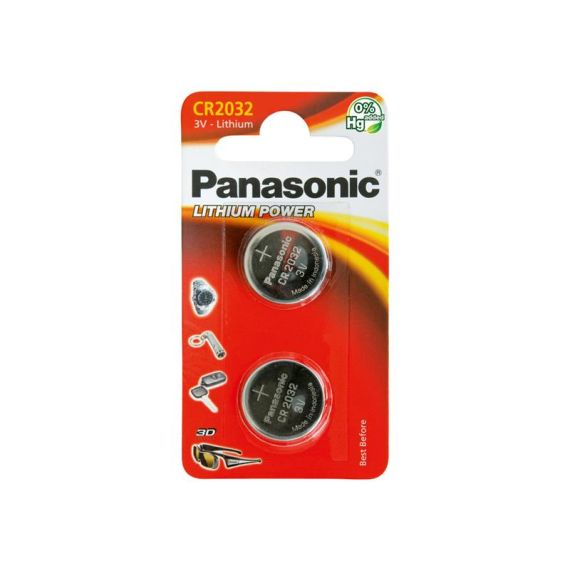 Battery CR2032 PANASONIC lithium 2pcs / blister TI4270308 Panasonic