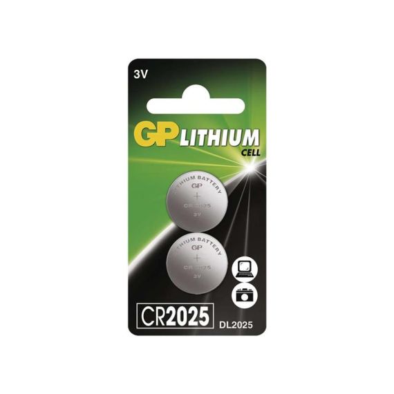 Battery CR2025 GP lithium 2pcs / blister TI4270378 GP