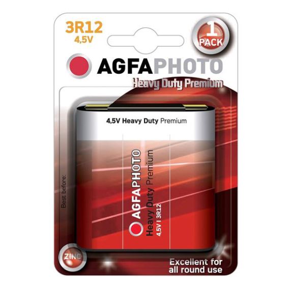Battery 3R12 (4.5V-flat) Zn AGFAPHOTO 1pc / blister TI4270560 AGFAPHOTO