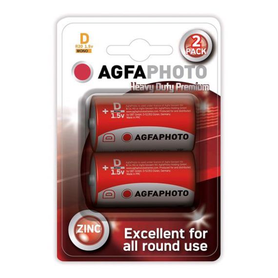 Battery D (R20) Zn AGFAPHOTO 2pcs / blister TI4270569 AGFAPHOTO