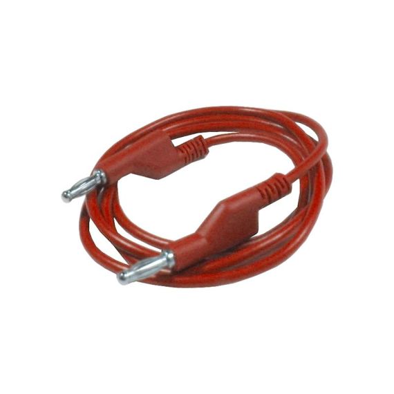 Connecting cable 1mm2 / 1m with bananas red HADEX N530A TI7740104 HADEX