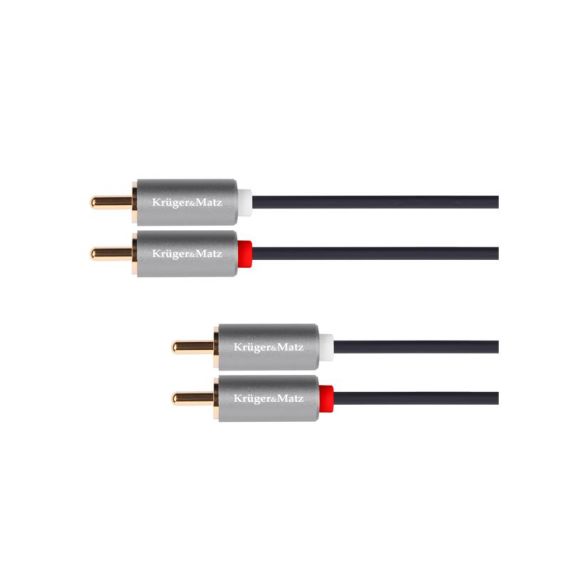 Cable KRUGER & MATZ 2xCINCH connector/2xCINCH connector 1m KM1213 Basic TI3520219 KRUGERMATZ