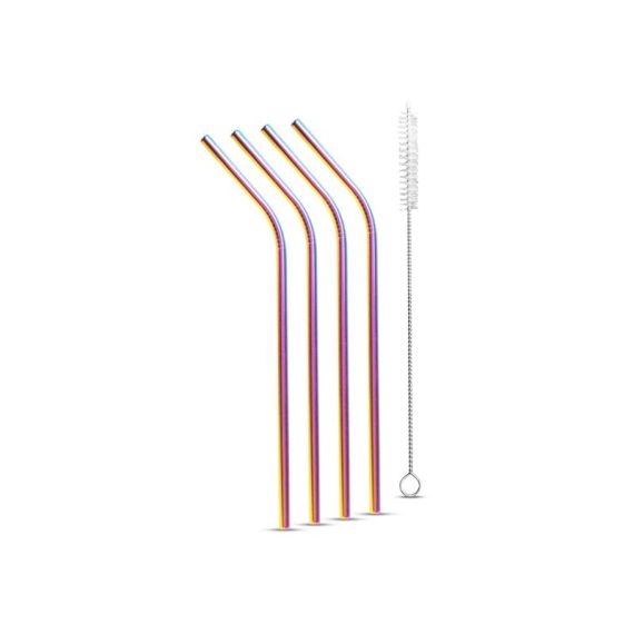 Straws stainless FAMILY 57590 5pcs TI6435222 FAMILY