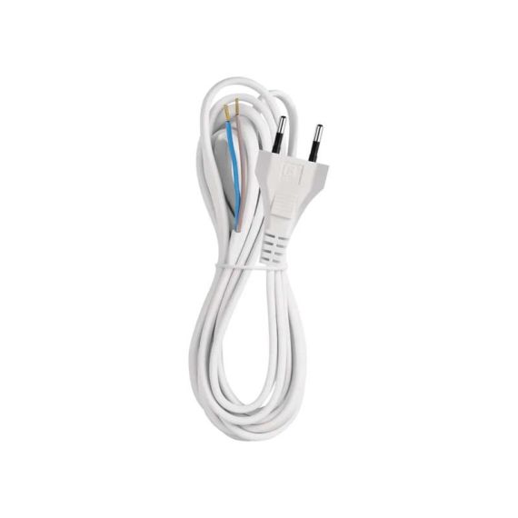 Power cord PVC 2x0,75mm 3m white EMOS S15273 TI8740013 EMOS