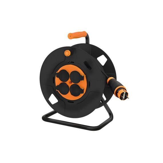 Extension cable on the drum - 4 sockets 25m SOLIGHT PB41 TI8710517 SOLIGHT