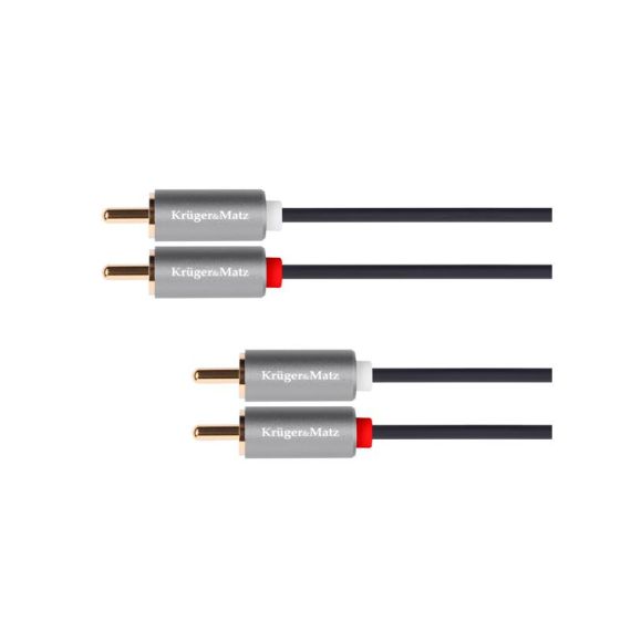 Cable  KRUGER & MATZ 2xCINCH connector/2xCINCH connector 1.8m KM1209 TI3520220 KRUGERMATZ