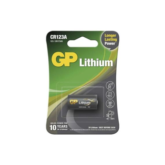 Battery CR123A GP lithium (photo) TI4270043 GP