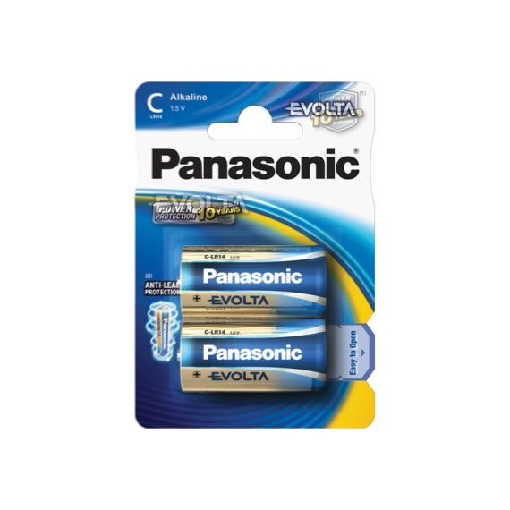 Battery C (R14) alkaline PANASONIC Evolta 2pcs / blister TI4270271 Panasonic
