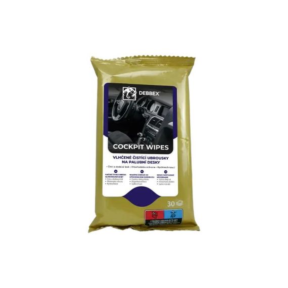 Wet wipes for dashboards DEBBEX 30pcs TI6442622 DEN BRAVEN