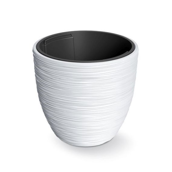 Flower pot FURU white 34.9 cm TI6438772 PROSPERPLAST