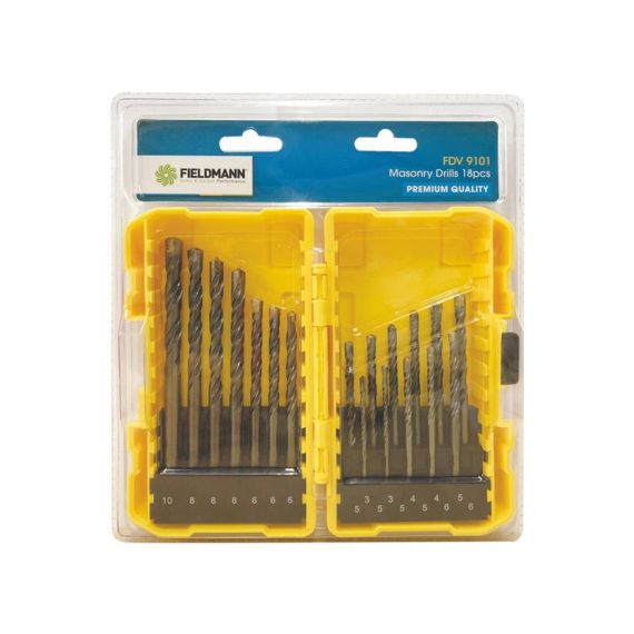 Set of drills and bits for masonry FIELDMANN FDV 9101 18pcs TI6691443 FIELDMANN