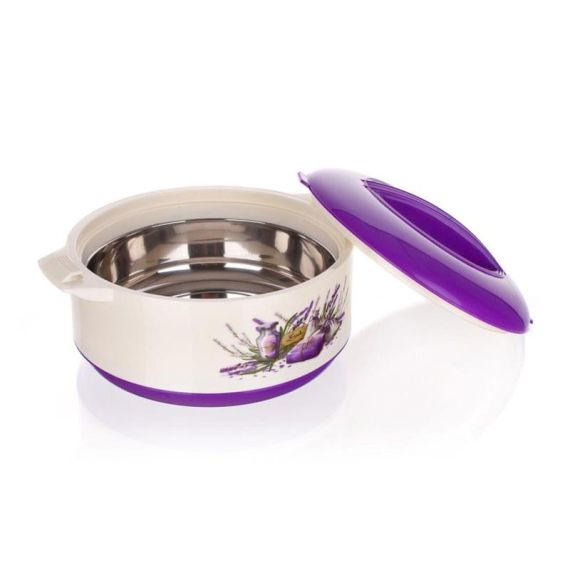 Thermo bowl BANQUET Lavender 3,5l with lid TI6430490 BANQUET
