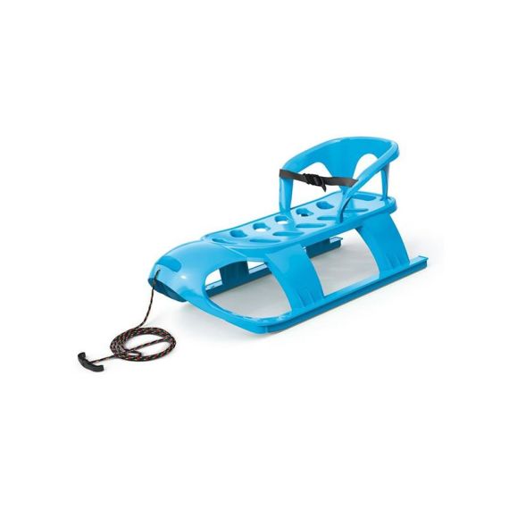 Children's sled BEZZY SEAT with backrest light blue TI6440560 PROSPERPLAST